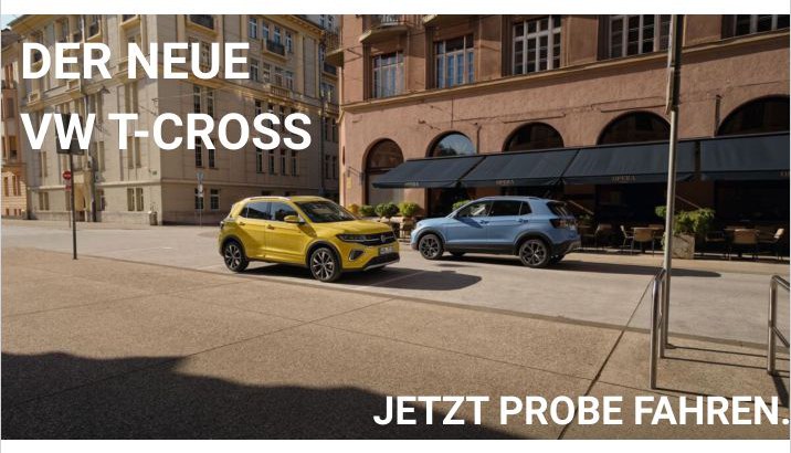 <img src="" alt=„Der neue VW T-Cross, jetzt Probefahrt vereinbaren. Den neuen T-Cross in Neunkirchen kaufen oder leasen.“>
