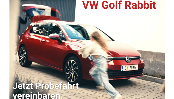 <img src="" alt=„Den VW Golf Rabbit jetzt kaufen oder leasen. Fahren Sie den VW Golf Rabbit Probe und vereinbaren Sie einen Beratungstermin“>